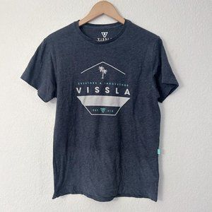 Vissla Cotton Blend Everyday Heather Grey Men's Tshirt Size S